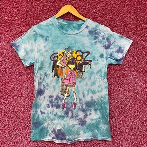 The Gorillaz Phase 1 Celebrity Take Down Rock Tie Dye size Small